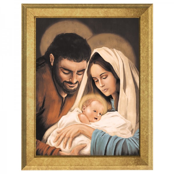 Śliczny obraz Świętej Rodziny na płótnie, możliwa personalizacja, święta rodzina nowoczesny pamiątka ślubu